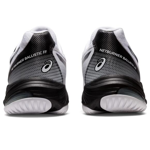 ASICS Men\'s Netburner Ballistic FlyteFoam 3 Volleyball Shoes, 15 US, White/Black main image 9